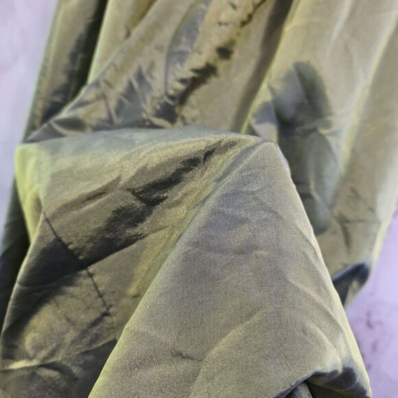 Gunne Sax Dress Womens Medium Green Holographic Y2K Whimsy Tube Prom Millennium - Picture 9 of 14